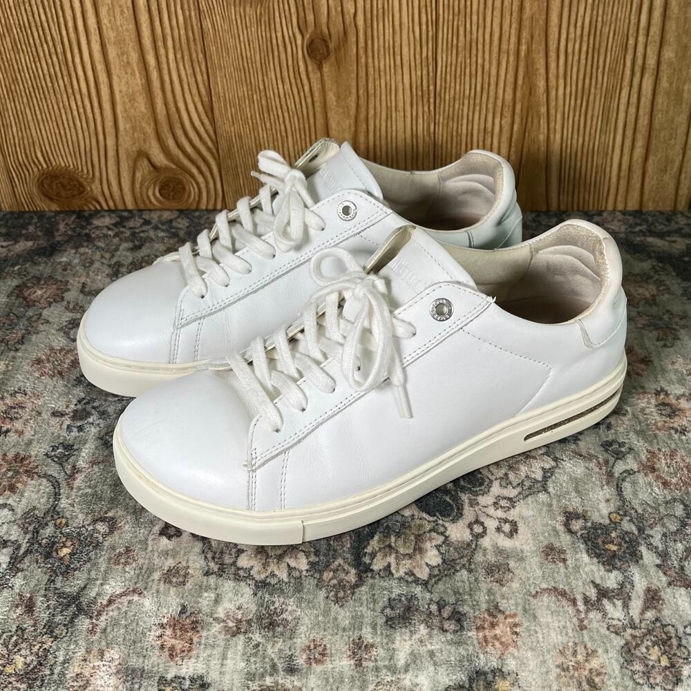Birkenstock Bend Low White Leather Shoes / Women US 8 8.5 Men US 6 6.5 / 072202
